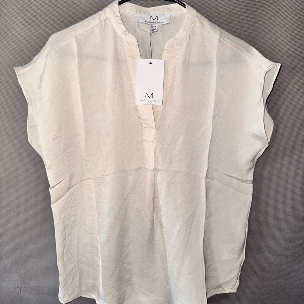Magaschoni Cream Blouse
